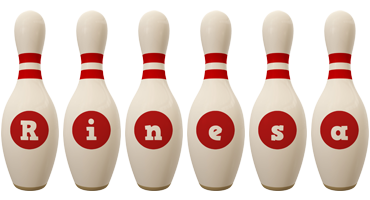 Rinesa bowling-pin logo