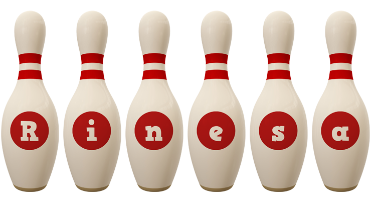 Rinesa bowling-pin logo