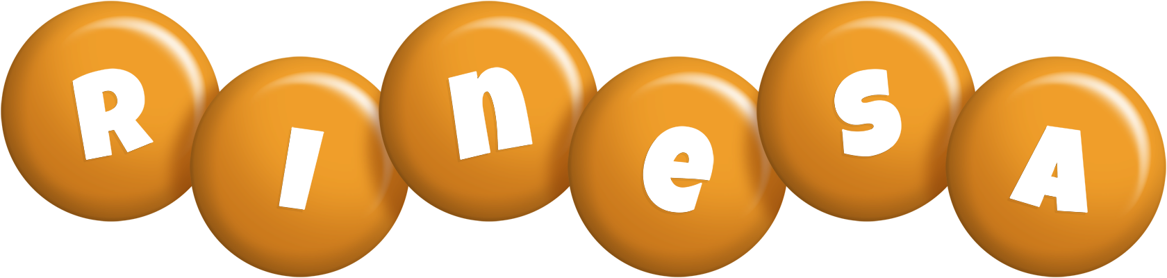 Rinesa candy-orange logo