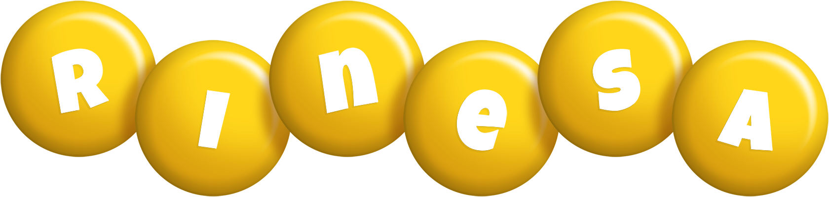 Rinesa candy-yellow logo