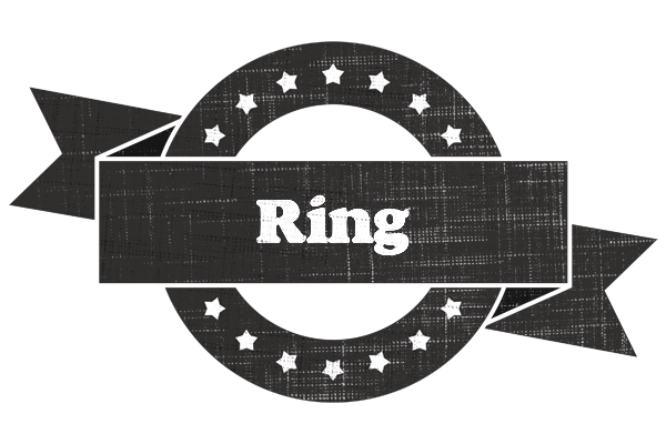 Ring grunge logo
