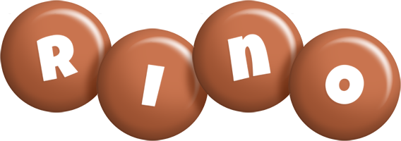 Rino candy-brown logo