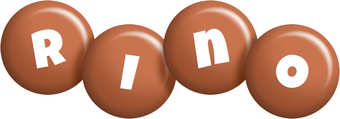 Rino candy-brown logo