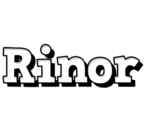 Rinor snowing logo