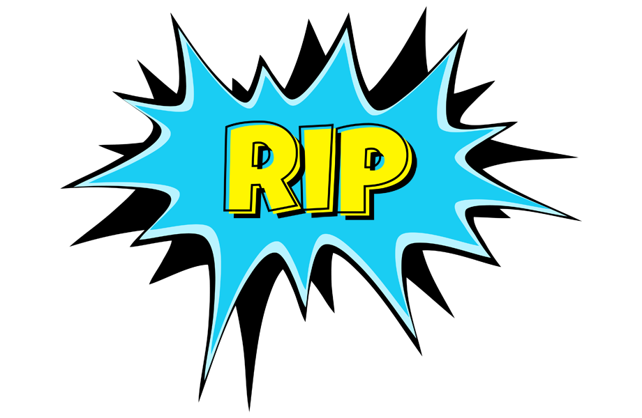 Rip amazing logo