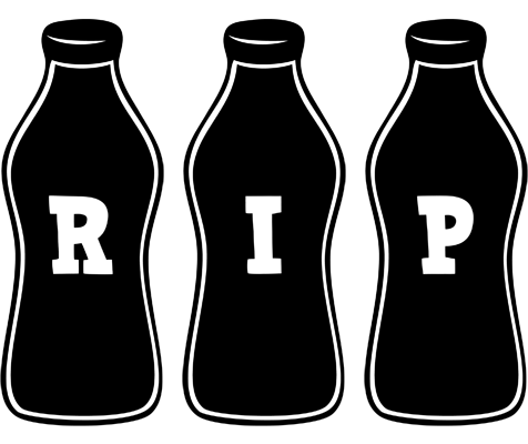 Rip bottle logo