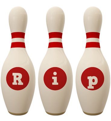 Rip bowling-pin logo