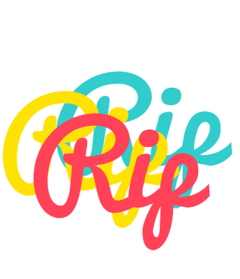Rip disco logo
