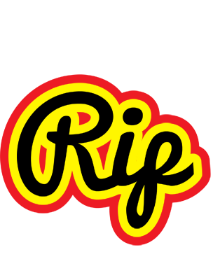 Rip flaming logo