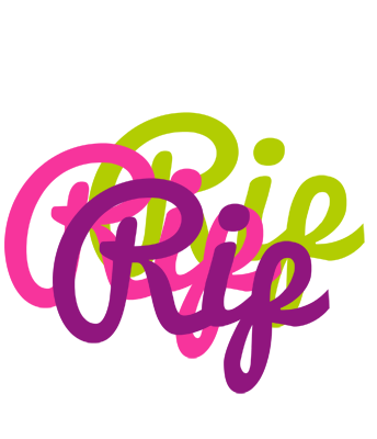 Rip flowers logo