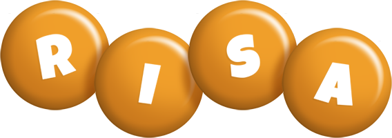 Risa candy-orange logo