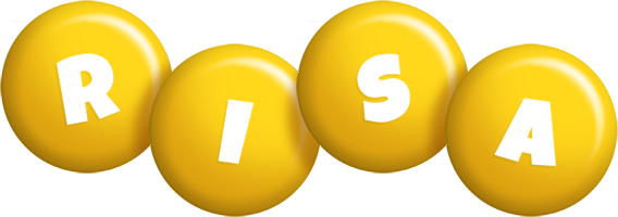 Risa candy-yellow logo