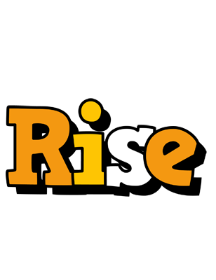 Rise cartoon logo