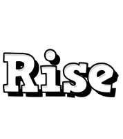 Rise snowing logo