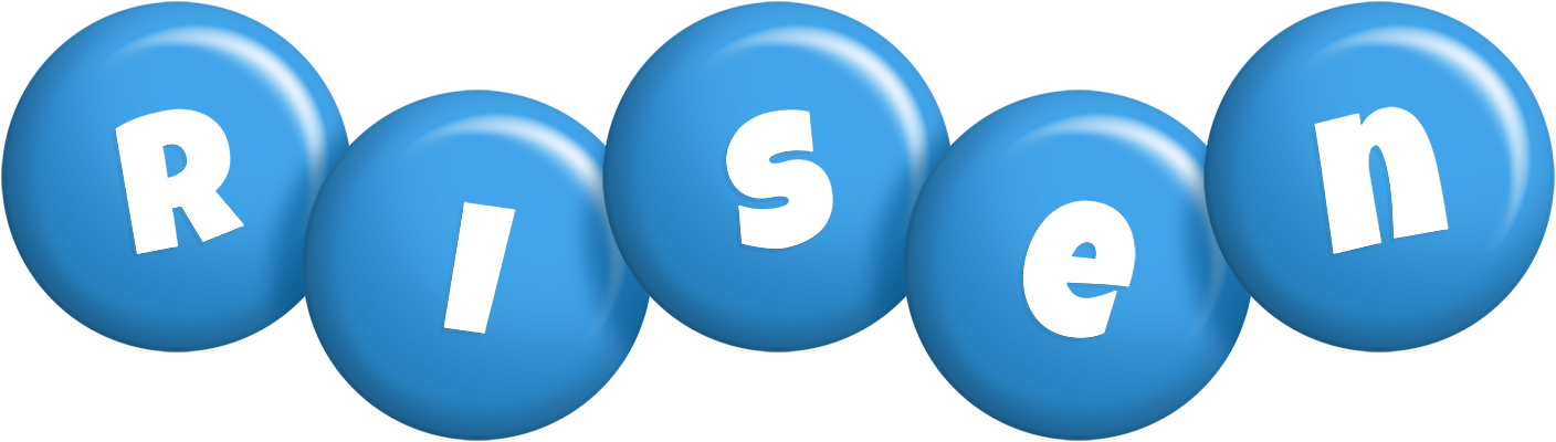 Risen candy-blue logo