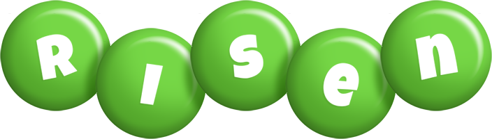Risen candy-green logo