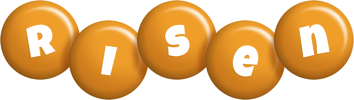 Risen candy-orange logo