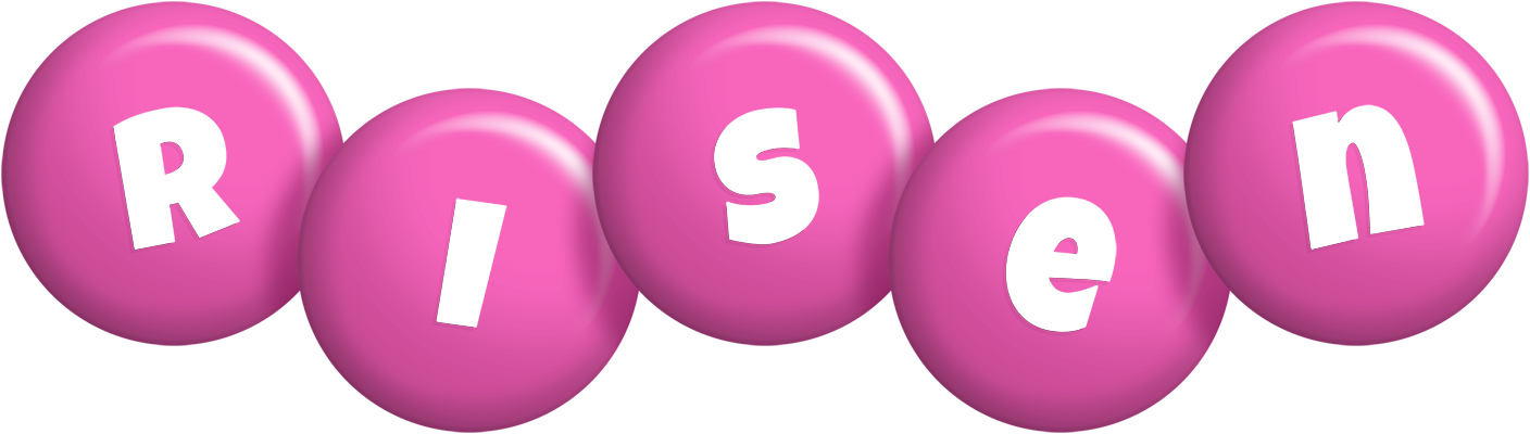 Risen candy-pink logo