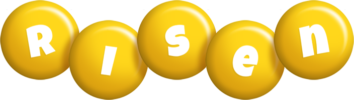 Risen candy-yellow logo