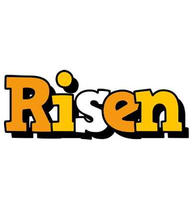 Risen cartoon logo