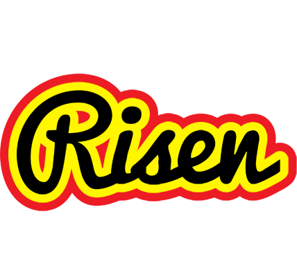 Risen flaming logo
