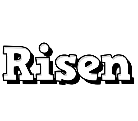 Risen snowing logo