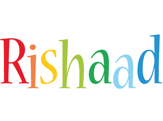 Rishaad birthday logo