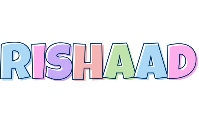 Rishaad pastel logo