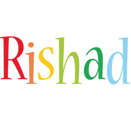 Rishad birthday logo