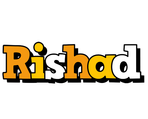 Rishad cartoon logo