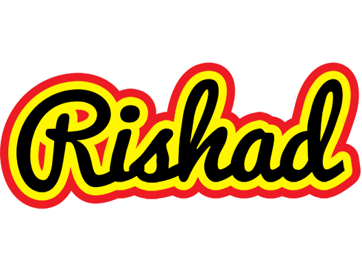 Rishad flaming logo