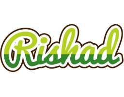 Rishad golfing logo