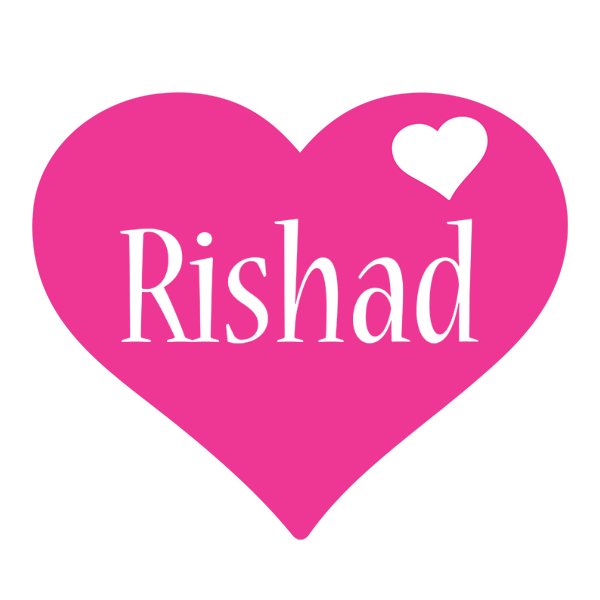 Rishad love-heart logo