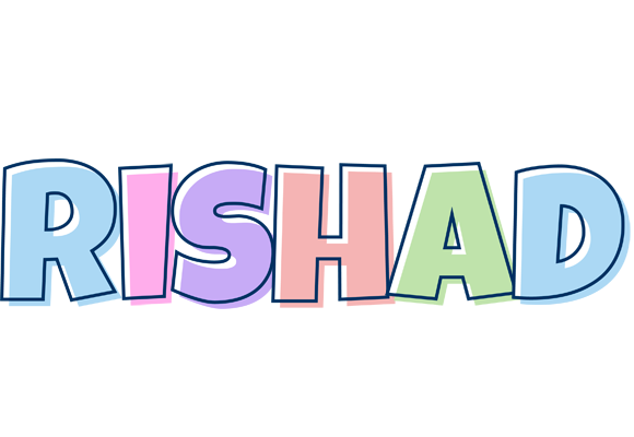 Rishad pastel logo