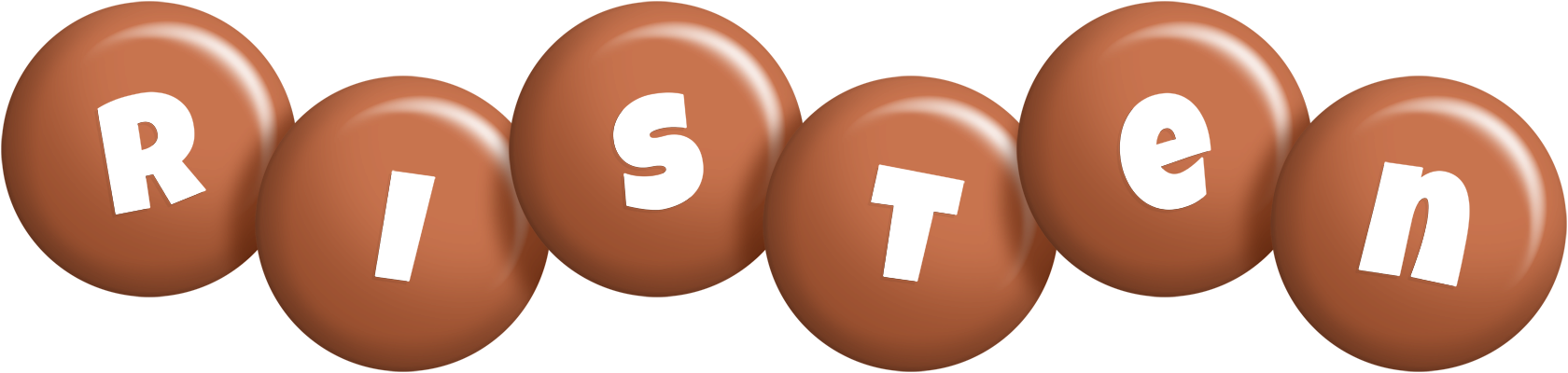 Risten candy-brown logo