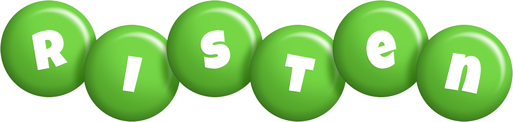 Risten candy-green logo