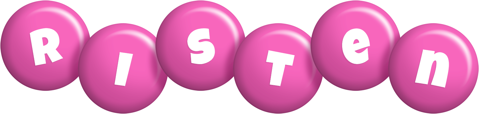 Risten candy-pink logo