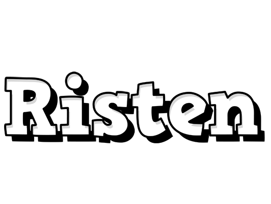 Risten snowing logo
