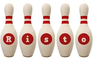 Risto bowling-pin logo