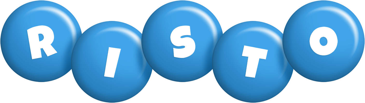 Risto candy-blue logo