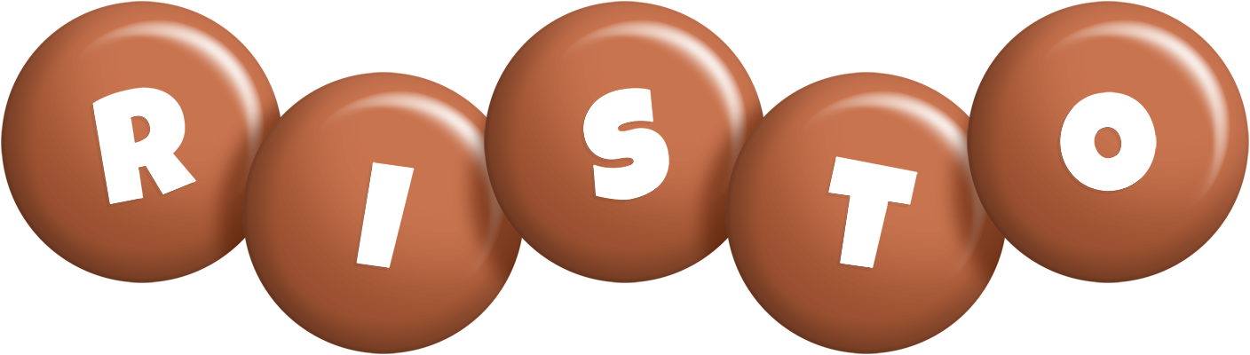 Risto candy-brown logo