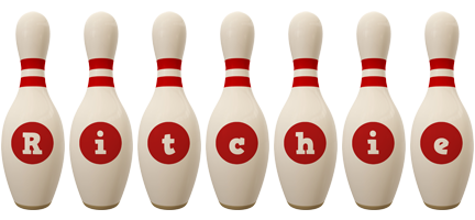 Ritchie bowling-pin logo