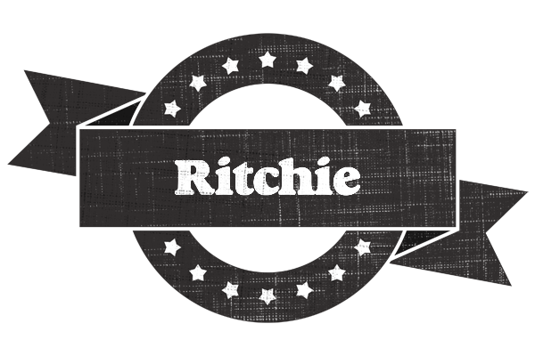 Ritchie grunge logo