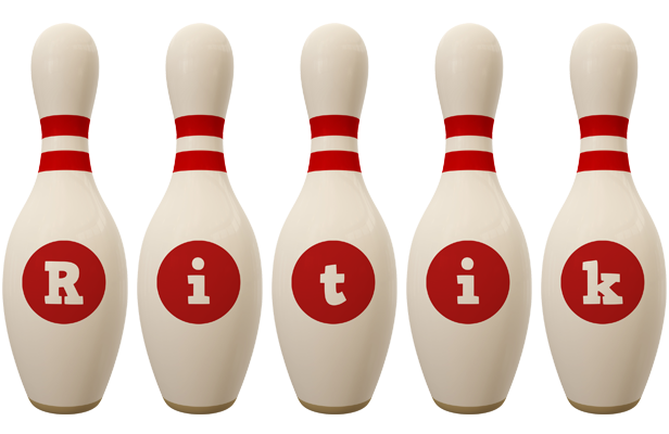Ritik bowling-pin logo