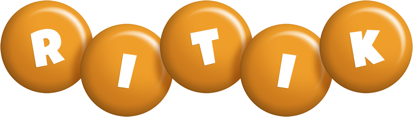 Ritik candy-orange logo