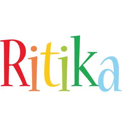 Ritika birthday logo