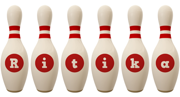 Ritika bowling-pin logo