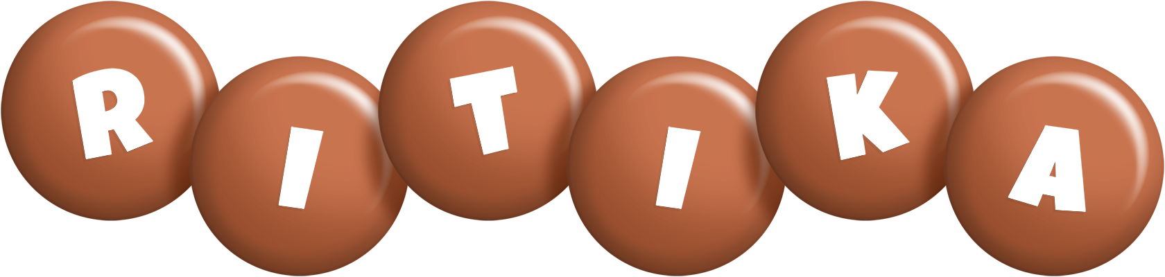 Ritika candy-brown logo