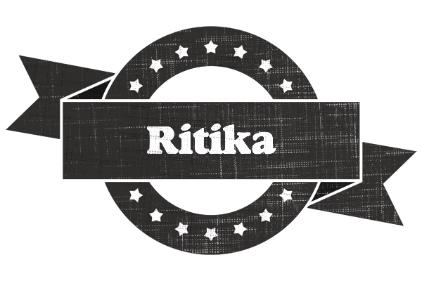 Ritika grunge logo