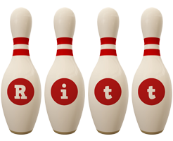 Ritt bowling-pin logo